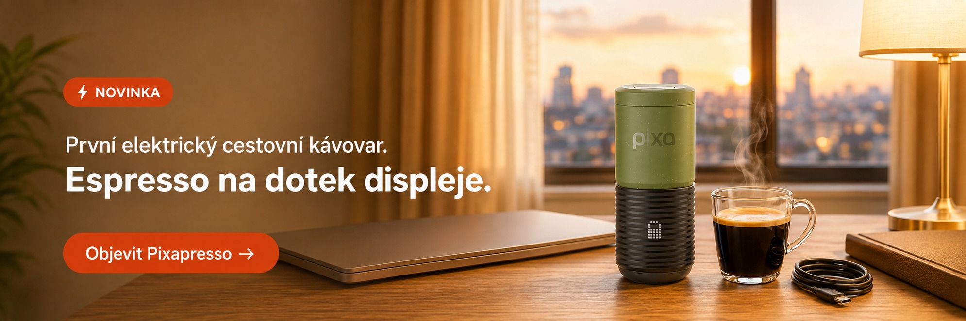 Wacaco Pixapresso - první elektrický cestovní kávovar
